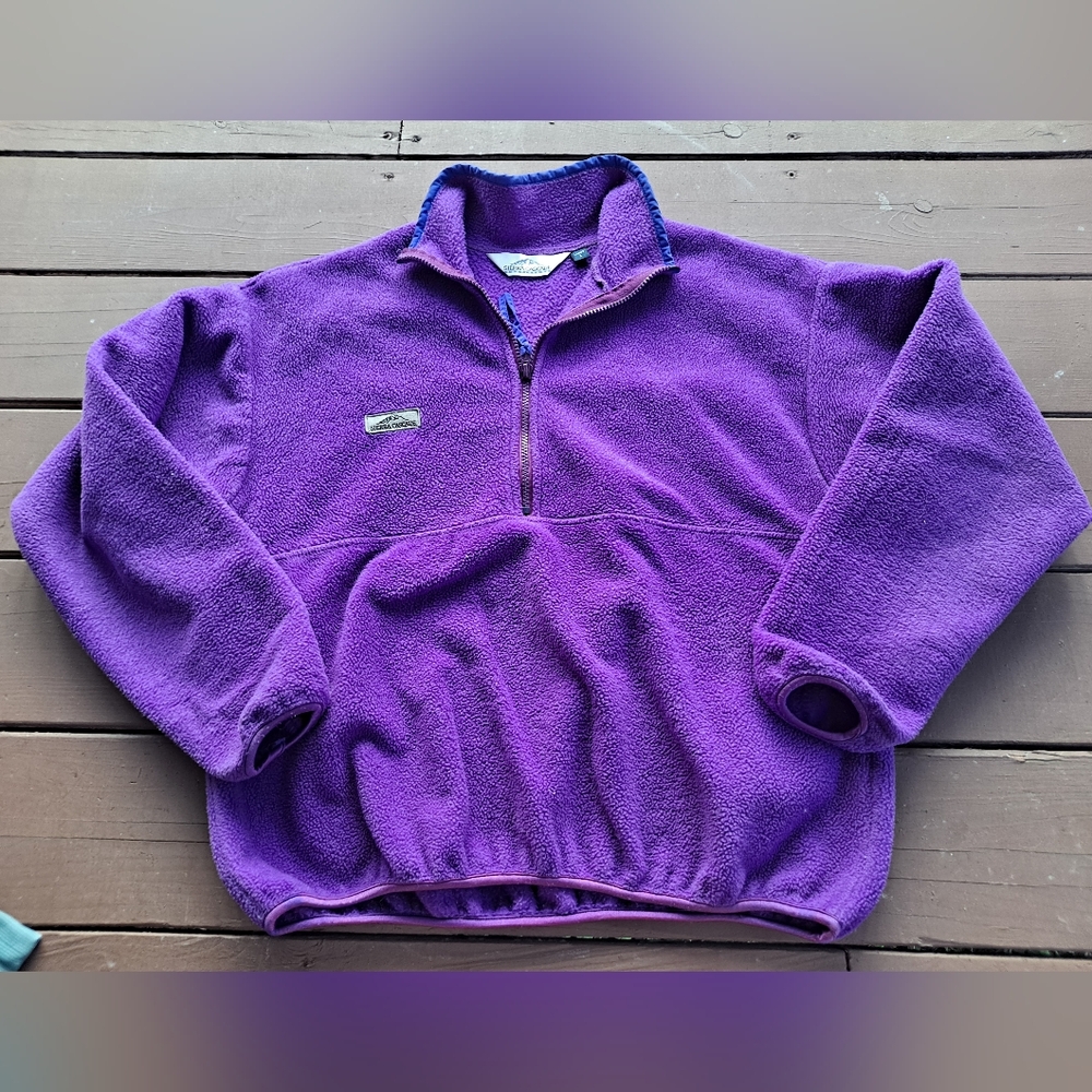 Sierra cascade zip up fleece jacket Purple Size Large zip up pockets